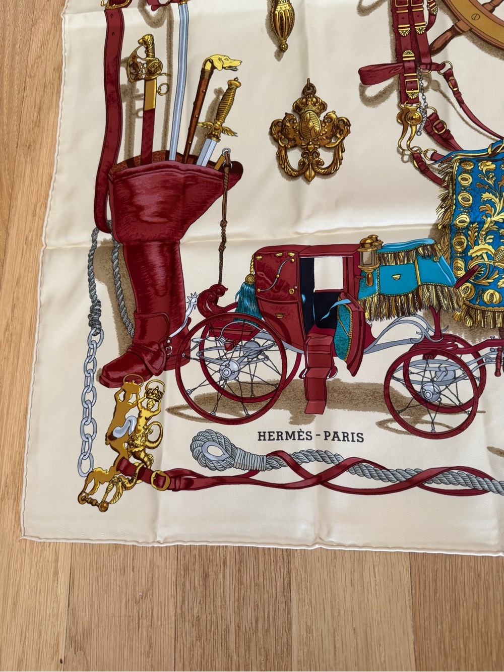 Hermes Nautical Motif Silk Scarf - Picture 3 of 6